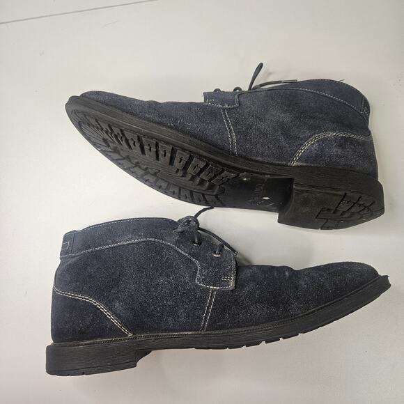 Stacy Adams Shoes Mens Size 10 Gray Suede Chukka Boots Dabney Dress - Picture 7 of 11